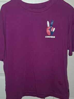 Converse Purple Short-Sleeve Graphic Tee